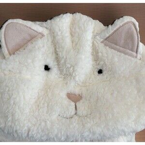 POTTERY BARN KIDS KITTY CRITTER SHERPA ROBE SIZE 2T-3T  ~ IVORY